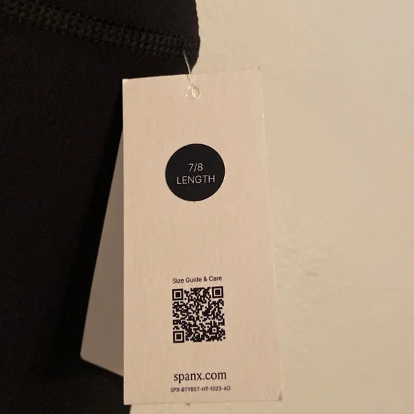 SPANX Black Booty Boost 7/8 Leggings [Size: L] - Picture 9 of 9